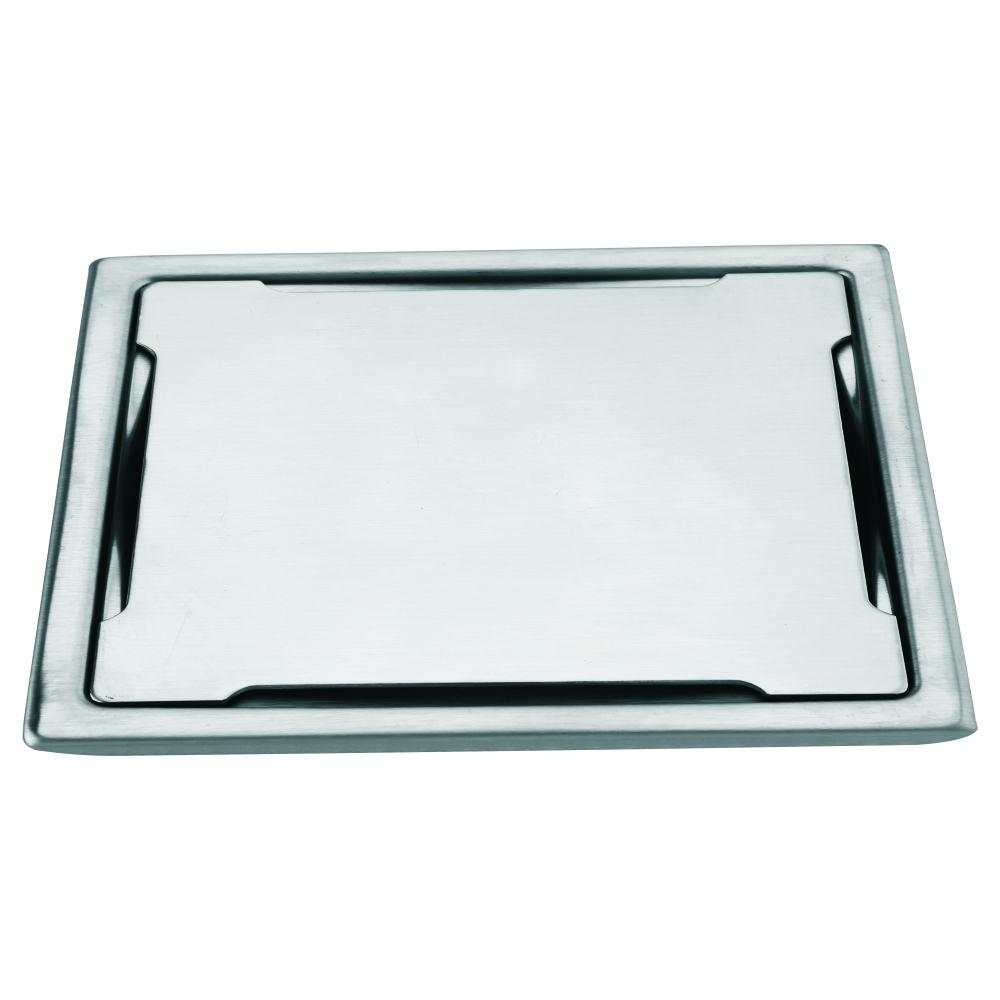 Square Drainer SS 304, 6”x6” with Frame